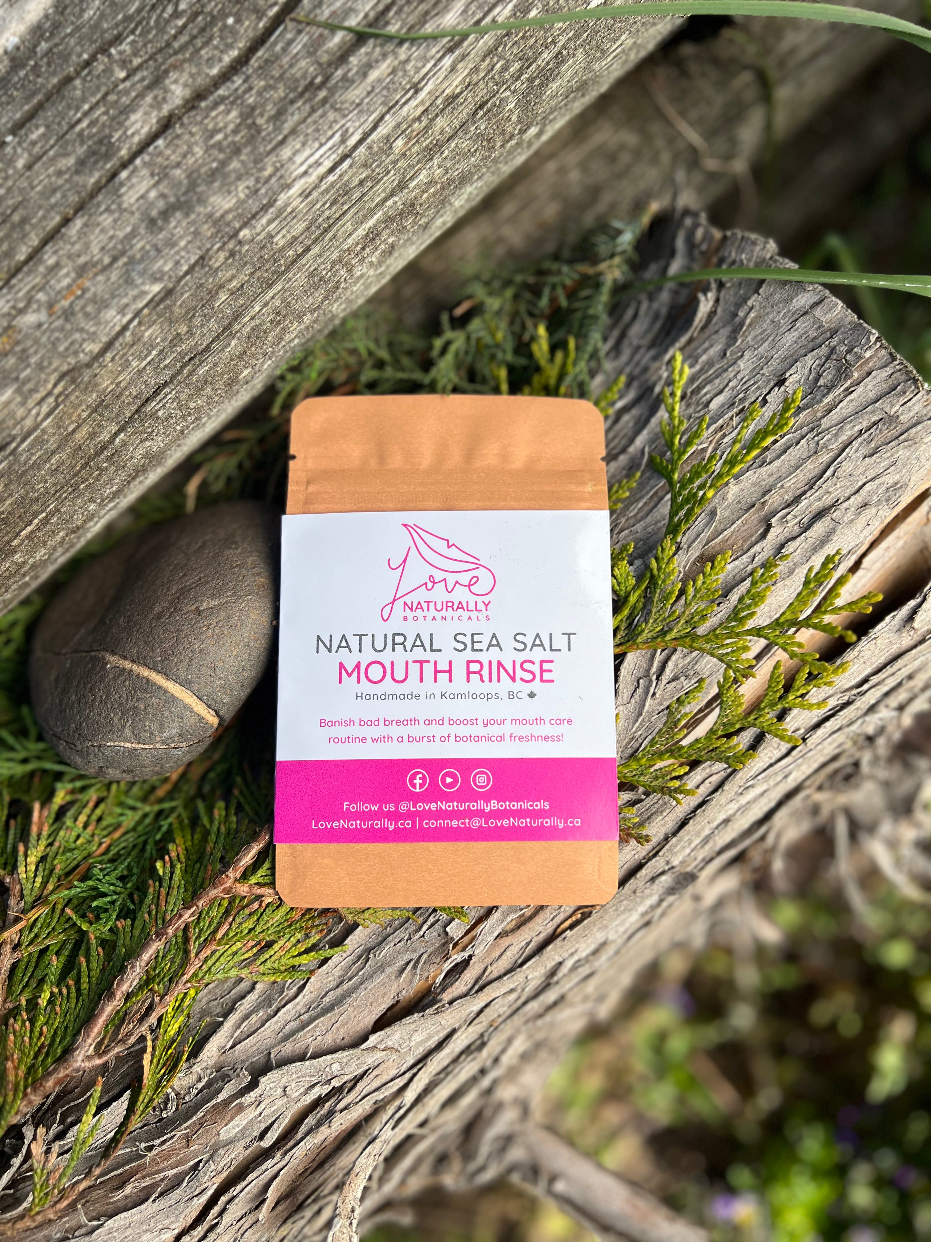 Natural Sea Salt Mouth Rinse I Mint & Clove