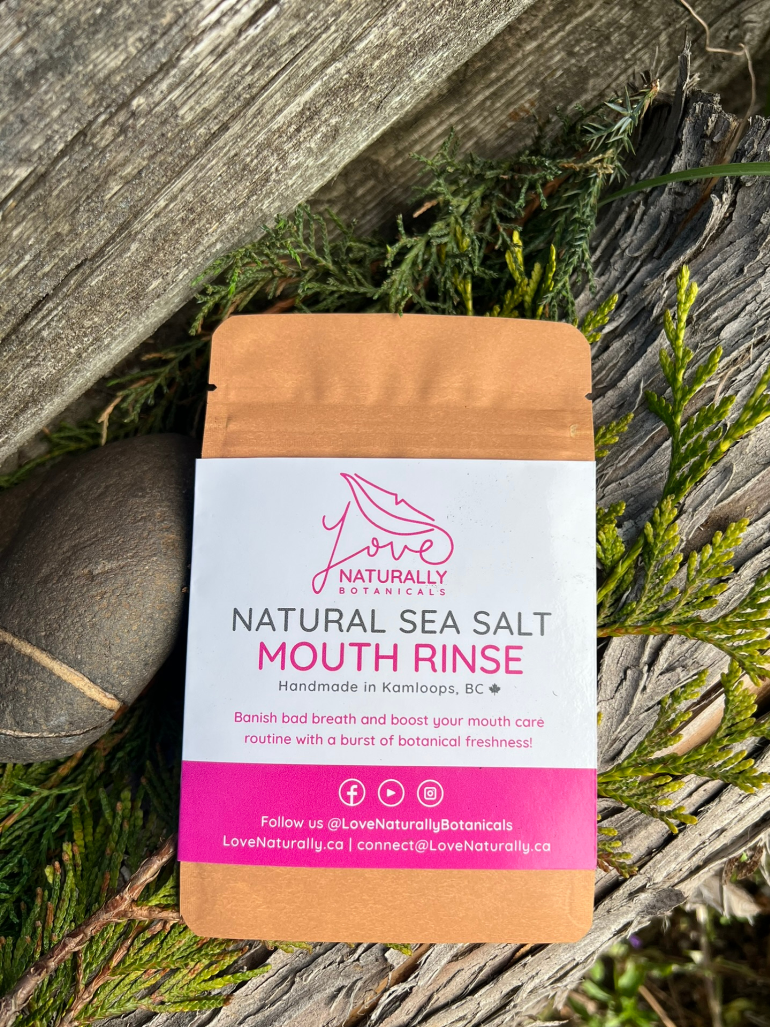 Natural Sea Salt Mouth Rinse I Mint & Clove