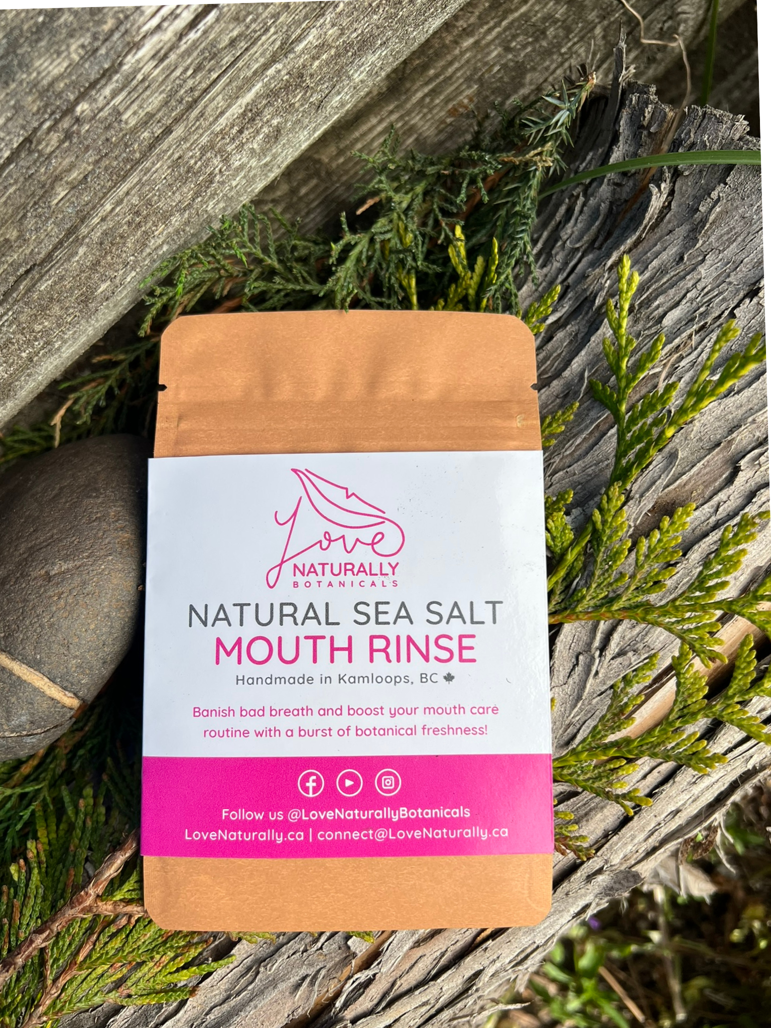 Natural Sea Salt Mouth Rinse I Mint & Clove
